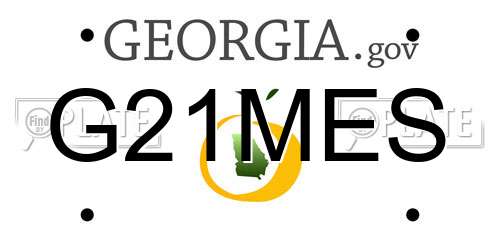 G21MES Georgia License Plate