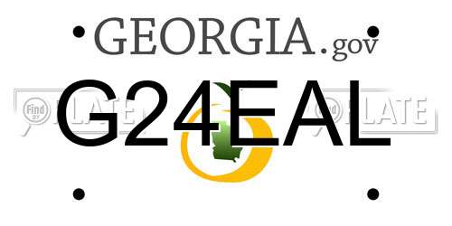 G24EAL Georgia License Plate