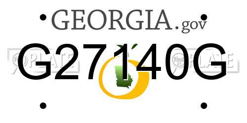 G27140G Georgia License Plate