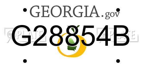 G28854B Georgia License Plate