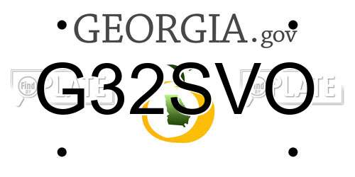 G32SVO Georgia License Plate