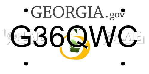 G36QWC Georgia License Plate