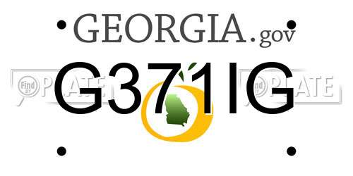 G371IG Georgia License Plate