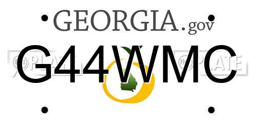 G44WMC Georgia License Plate