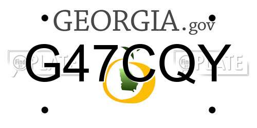 G47CQY Georgia License Plate