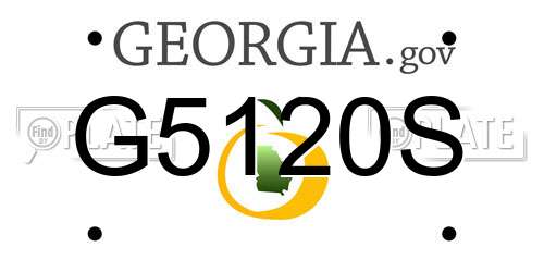 G5120S Georgia License Plate