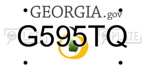 G595TQ Georgia License Plate
