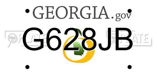 G628JB Georgia License Plate
