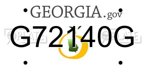 G72140G Georgia License Plate