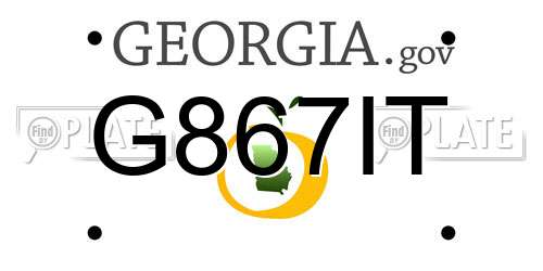 G867IT Georgia License Plate