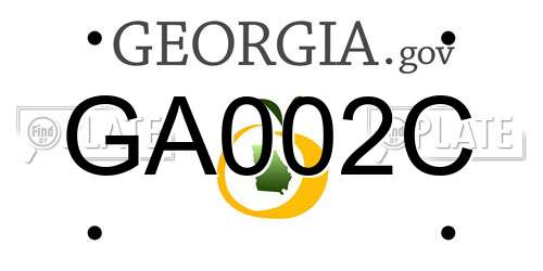 GA002C Georgia License Plate
