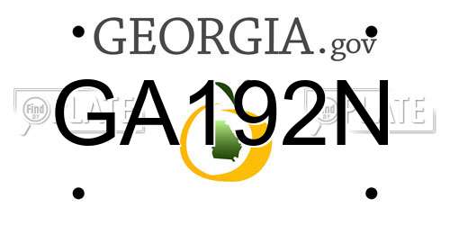 GA192N Georgia License Plate