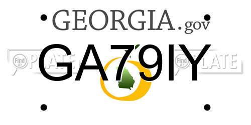 GA79IY Georgia License Plate