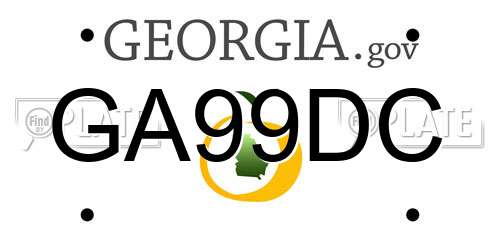 GA99DC Georgia License Plate