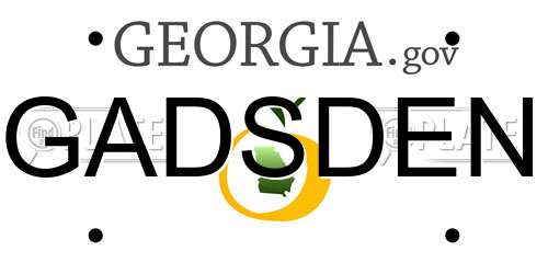 GADSDEN Georgia License Plate
