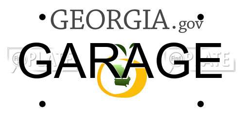 GARAGE Georgia License Plate