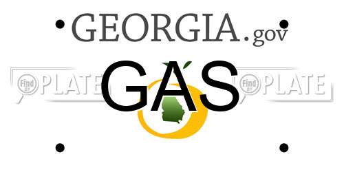 GAS Georgia License Plate