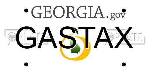GASTAX Georgia License Plate