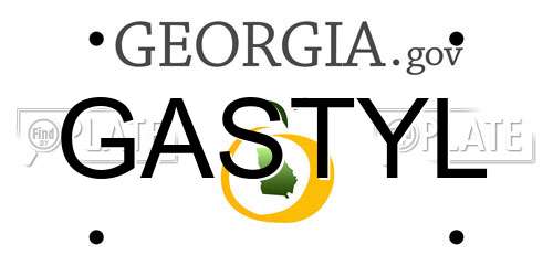 GASTYL Georgia License Plate