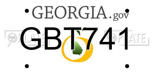 GBT741 Georgia License Plate