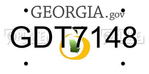 GDT7148 Georgia License Plate