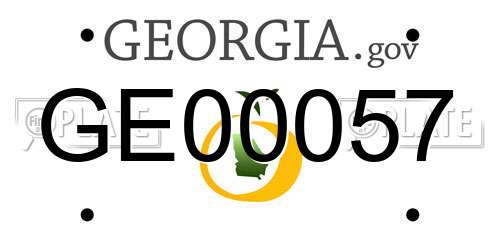 GE00057 Georgia License Plate
