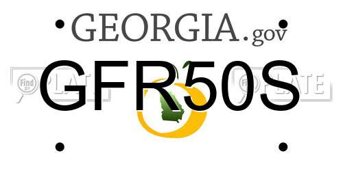 GFR50S Georgia License Plate