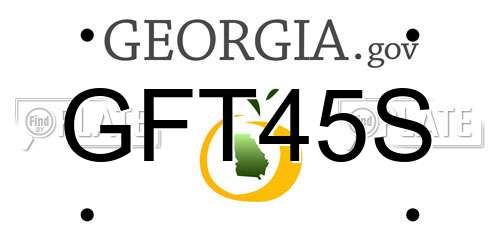 GFT45S Georgia License Plate