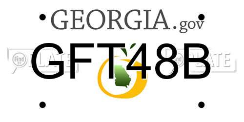GFT48B Georgia License Plate