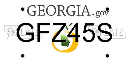 GFZ45S Georgia License Plate