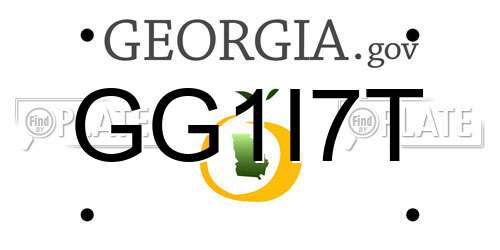 GG1I7T Georgia License Plate