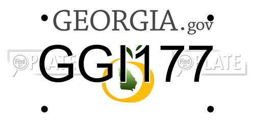 GGI177 Georgia License Plate