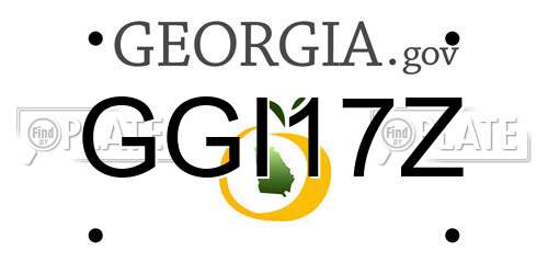 GGI17Z Georgia License Plate