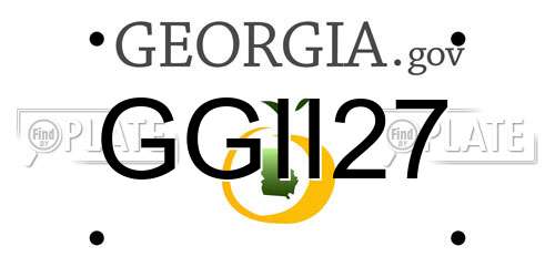 GGII27 Georgia License Plate