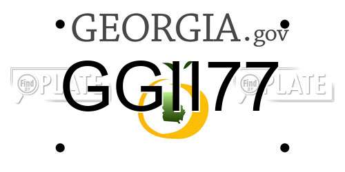 GGII77 Georgia License Plate