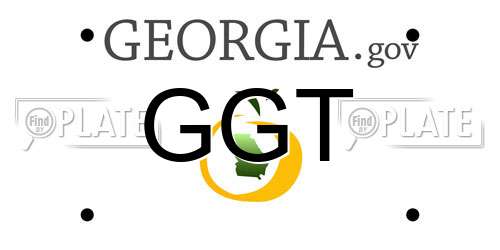 GGT Georgia License Plate