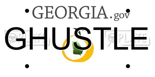 GHUSTLE Georgia License Plate