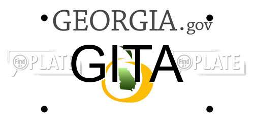 GITA Georgia License Plate