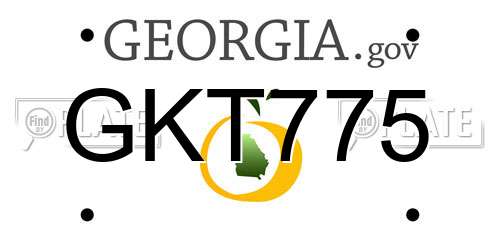 GKT775 Georgia License Plate