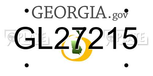 GL27215 Georgia License Plate