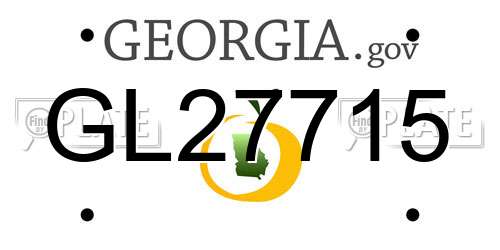 GL27715 Georgia License Plate