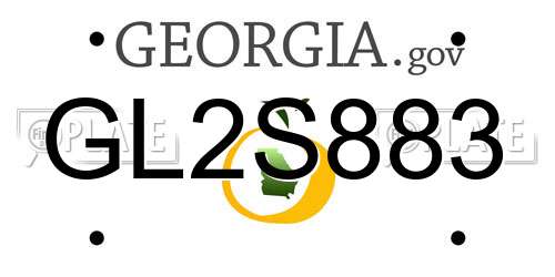 GL2S883 Georgia License Plate