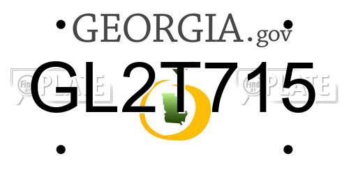GL2T715 Georgia License Plate