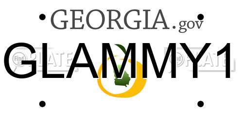 GLAMMY1 Georgia License Plate