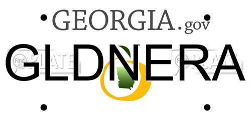 GLDNERA Georgia License Plate