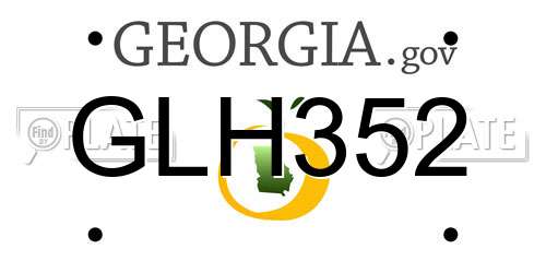 GLH352 Georgia License Plate