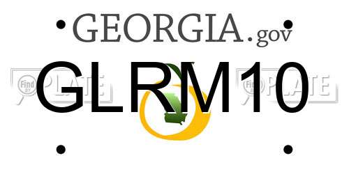 GLRM10 Georgia License Plate