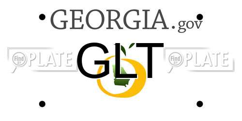 GLT Georgia License Plate