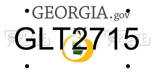 GLT2715 Georgia License Plate