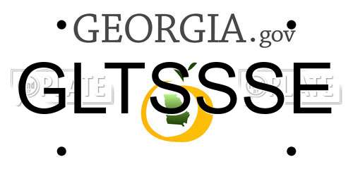 GLTSSSE Georgia License Plate